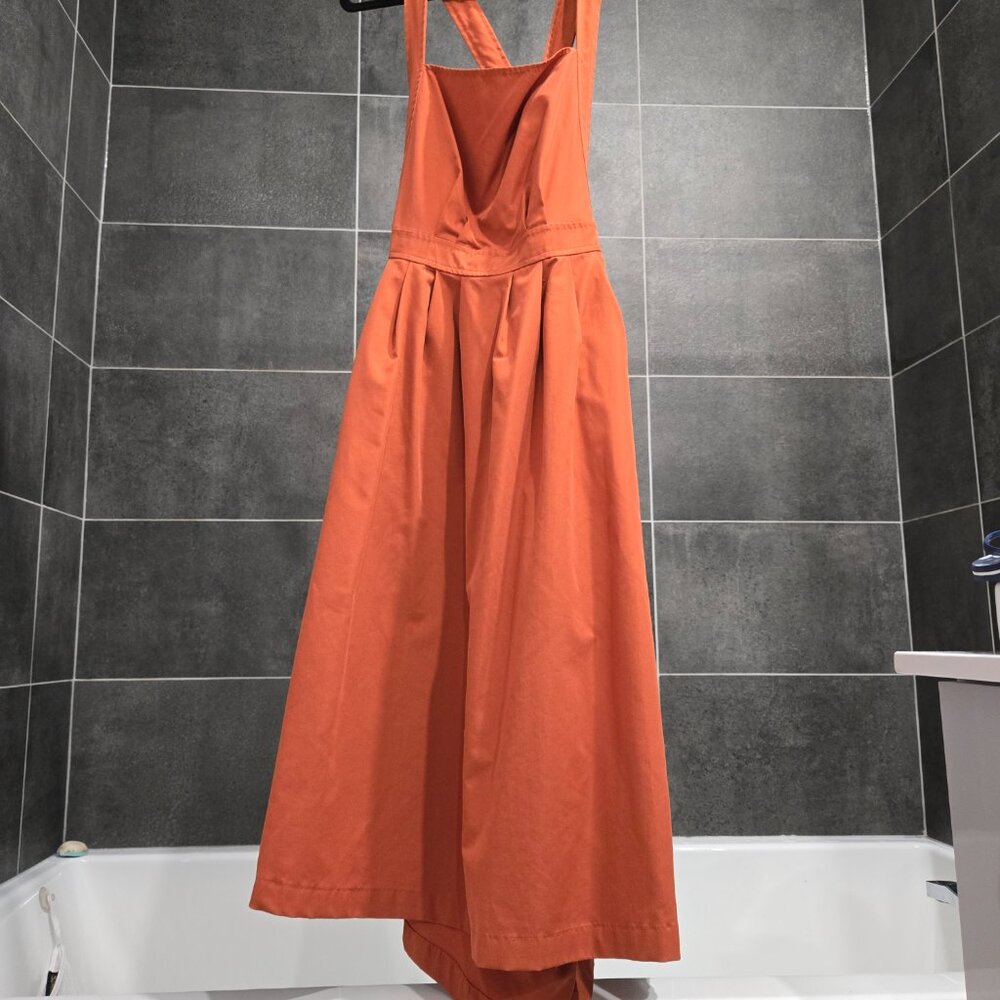 Women's Backless Strappy Maxi Dress in Terracotta - Picture 4 of 9